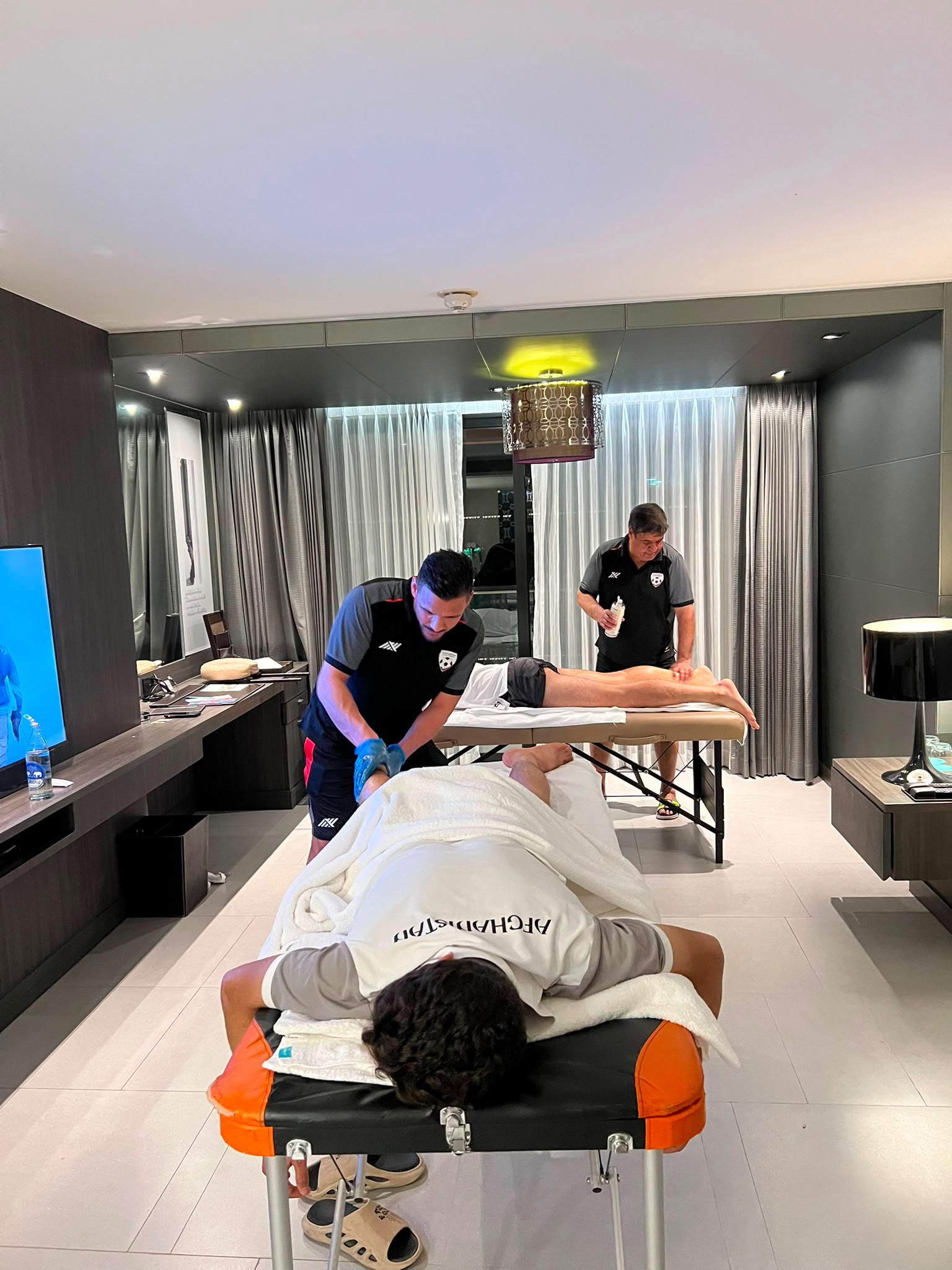 Mobile physiotherapy suite scene, final frame